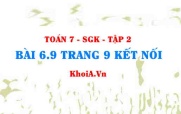 Bài 6.9 trang 9 Toán 7 Kết nối tri thức Tập 2